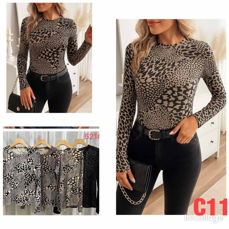 Bluzki damskie Roz M-2XL, Mix Kolor .Paczka 10 szt
